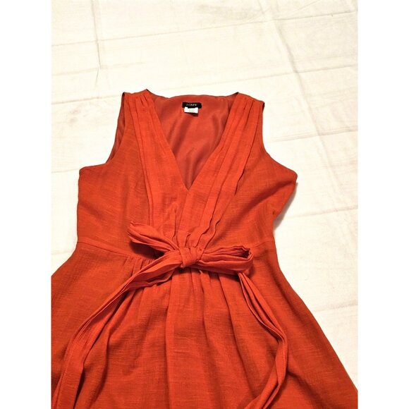 J Crew Elinor Dress Linen Blend Women's Size 0 Boho Summer Spring - Picture 9 of 9